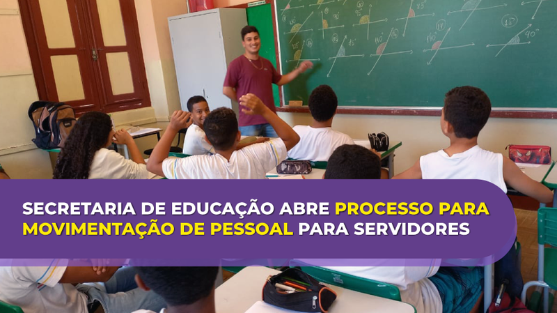 Leia mais sobre o artigo Últimos dias para inscrição no Processo de Movimentação de Pessoal 2026 da Educação