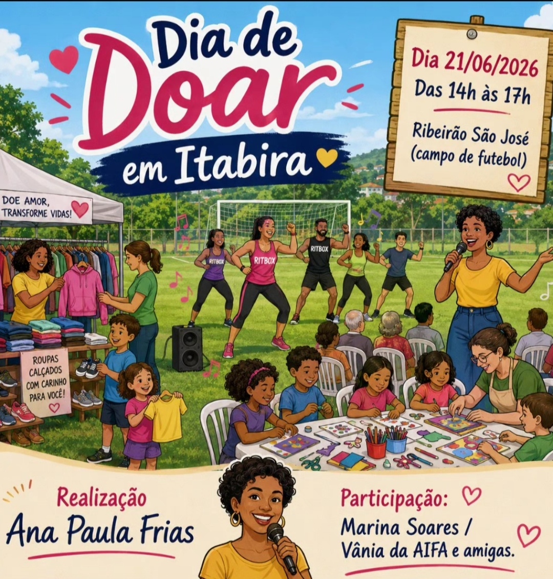 Dia de Doar promove tarde de solidariedade e integração na comunidade de Ribeirão São José